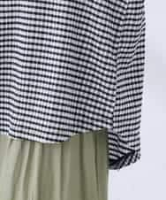 K2KGD30039 a.v.v(アー・ヴェ・ヴェ) ボーダー楊柳袖デザインカットソー ピンク