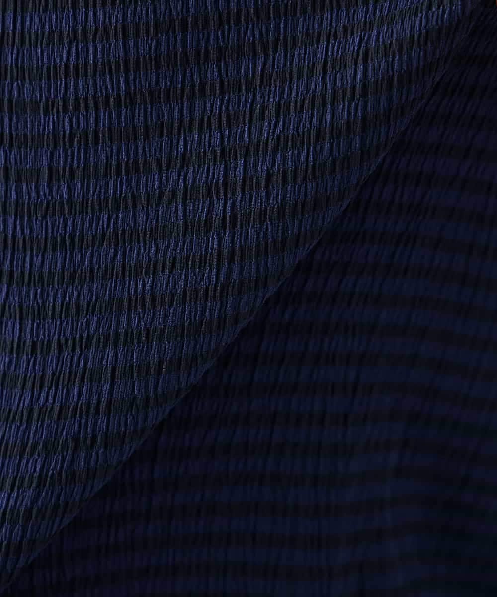 K2KGD30039 a.v.v(アー・ヴェ・ヴェ) ボーダー楊柳袖デザインカットソー ピンク