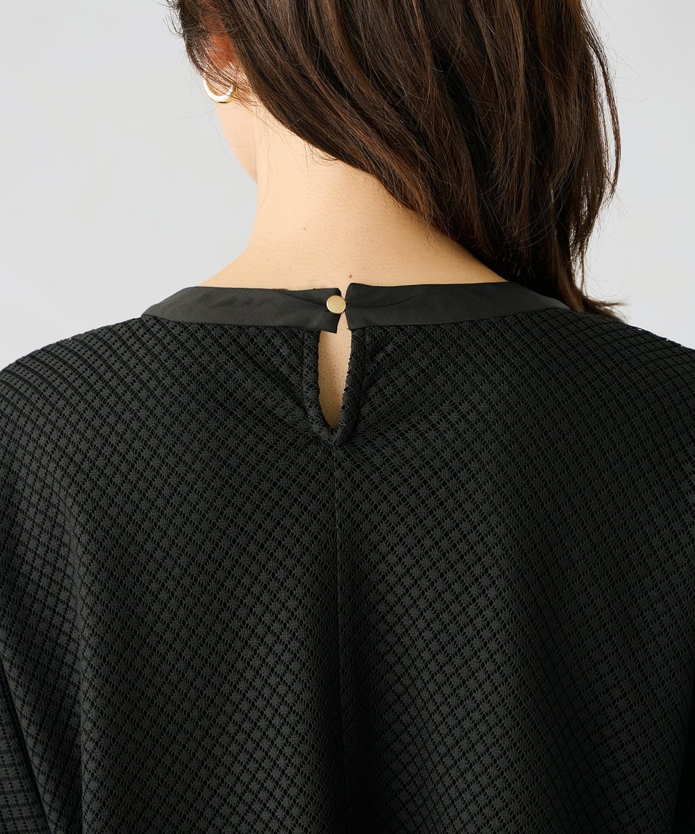 K2KGD31044 a.v.v(アー・ヴェ・ヴェ) 幾何レースドルマンカットソー グリーン