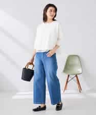 K2KGD31044 a.v.v(アー・ヴェ・ヴェ) 幾何レースドルマンカットソー グリーン