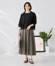 K2KGD31044 a.v.v(アー・ヴェ・ヴェ) 幾何レースドルマンカットソー グリーン