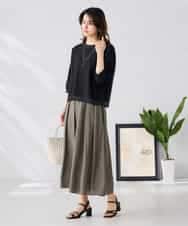 K2KGD31044 a.v.v(アー・ヴェ・ヴェ) 幾何レースドルマンカットソー グリーン