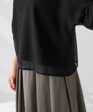 K2KGD31044 a.v.v(アー・ヴェ・ヴェ) 幾何レースドルマンカットソー グリーン