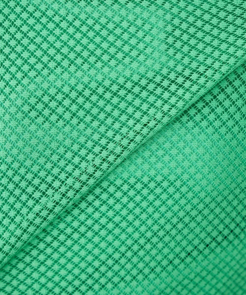 K2KGD31044 a.v.v(アー・ヴェ・ヴェ) 幾何レースドルマンカットソー グリーン