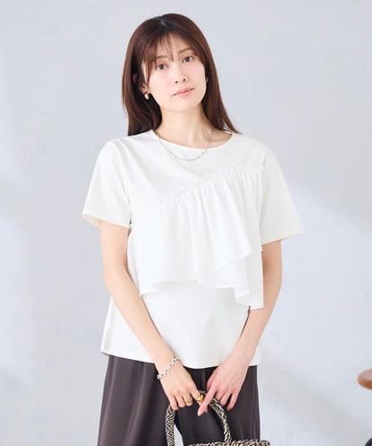 K2KGD36044 a.v.v フリルドッキングTシャツ