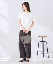 K2KGD36044 a.v.v(アー・ヴェ・ヴェ) フリルドッキングTシャツ ホワイト