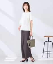 K2KGD36044 a.v.v(アー・ヴェ・ヴェ) フリルドッキングTシャツ ホワイト