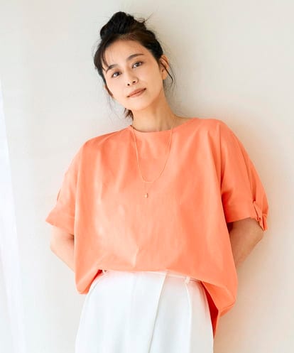 K2KGD37035 a.v.v 【接触冷感/UVカット/コットン 100%】タックドルマンスリーブカットソー