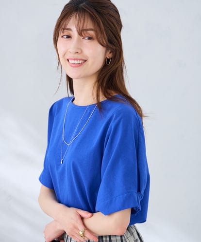 K2KGD37035 a.v.v 【接触冷感/UVカット/コットン 100%】タックドルマンスリーブカットソー