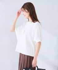 K2KGD37035 a.v.v(アー・ヴェ・ヴェ) 【接触冷感/UVカット/コットン 100%】タックドルマンスリーブカットソー オレンジ