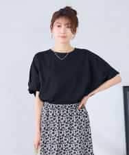 K2KGD37035 a.v.v(アー・ヴェ・ヴェ) 【接触冷感/UVカット/コットン 100%】タックドルマンスリーブカットソー オレンジ