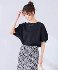 K2KGD37035 a.v.v(アー・ヴェ・ヴェ) 【接触冷感/UVカット/コットン 100%】タックドルマンスリーブカットソー オレンジ