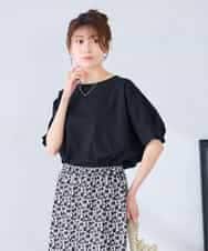 K2KGD37035 a.v.v(アー・ヴェ・ヴェ) 【接触冷感/UVカット/コットン 100%】タックドルマンスリーブカットソー オレンジ