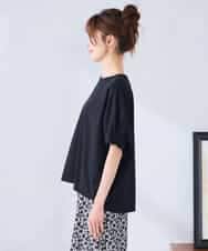 K2KGD37035 a.v.v(アー・ヴェ・ヴェ) 【接触冷感/UVカット/コットン 100%】タックドルマンスリーブカットソー オレンジ