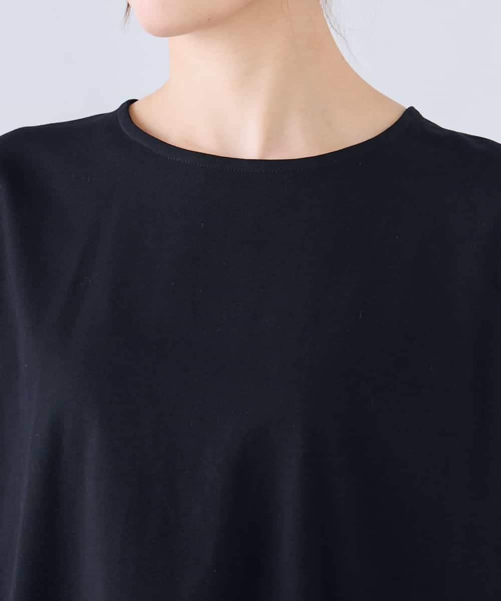 K2KGD37035 a.v.v(アー・ヴェ・ヴェ) 【接触冷感/UVカット/コットン 100%】タックドルマンスリーブカットソー オレンジ