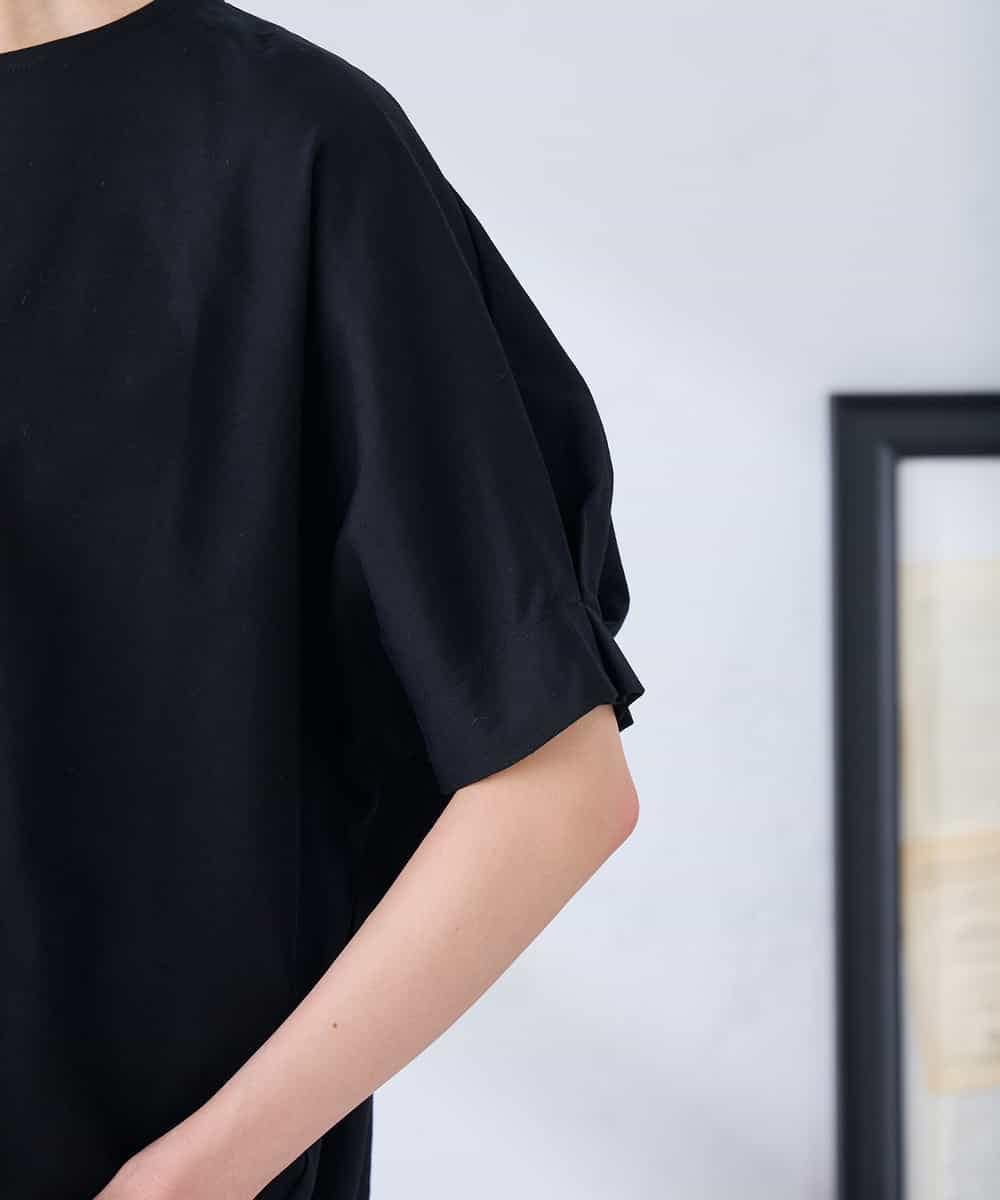 K2KGD37035 a.v.v(アー・ヴェ・ヴェ) 【接触冷感/UVカット/コットン 100%】タックドルマンスリーブカットソー オレンジ