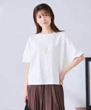 K2KGD37035 a.v.v(アー・ヴェ・ヴェ) 【接触冷感/UVカット/コットン 100%】タックドルマンスリーブカットソー アイボリー