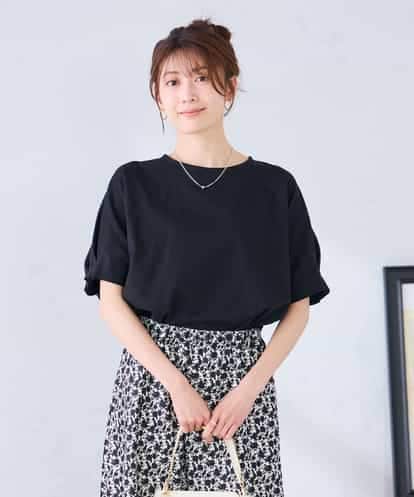 K2KGD37035 a.v.v 【接触冷感/UVカット/コットン 100%】タックドルマンスリーブカットソー