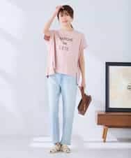 K2KGD39035 a.v.v(アー・ヴェ・ヴェ) ゆるプリントTシャツ ダークグレー（ロゴ）