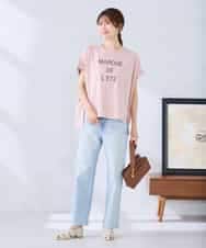 K2KGD39035 a.v.v(アー・ヴェ・ヴェ) ゆるプリントTシャツ ダークグレー（ロゴ）