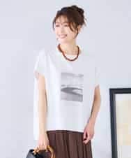 K2KGD39035 a.v.v(アー・ヴェ・ヴェ) ゆるプリントTシャツ ダークグレー（ロゴ）
