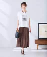 K2KGD39035 a.v.v(アー・ヴェ・ヴェ) ゆるプリントTシャツ ダークグレー（ロゴ）