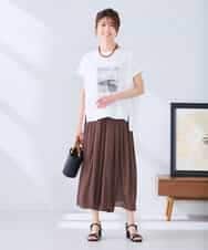 K2KGD39035 a.v.v(アー・ヴェ・ヴェ) ゆるプリントTシャツ ダークグレー（ロゴ）