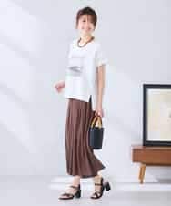 K2KGD39035 a.v.v(アー・ヴェ・ヴェ) ゆるプリントTシャツ ダークグレー（ロゴ）