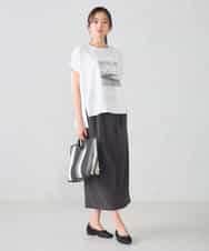 K2KGD39035 a.v.v(アー・ヴェ・ヴェ) ゆるプリントTシャツ ダークグレー（ロゴ）