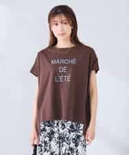 K2KGD39035 a.v.v(アー・ヴェ・ヴェ) ゆるプリントTシャツ ダークグレー（ロゴ）