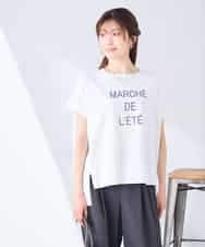 K2KGD39035 a.v.v(アー・ヴェ・ヴェ) ゆるプリントTシャツ ダークグレー（ロゴ）