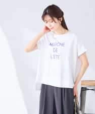 K2KGD39035 a.v.v(アー・ヴェ・ヴェ) ゆるプリントTシャツ ダークグレー（ロゴ）
