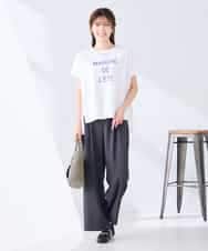 K2KGD39035 a.v.v(アー・ヴェ・ヴェ) ゆるプリントTシャツ ダークグレー（ロゴ）