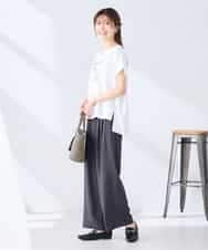 K2KGD39035 a.v.v(アー・ヴェ・ヴェ) ゆるプリントTシャツ ダークグレー（ロゴ）