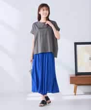 K2KGD39035 a.v.v(アー・ヴェ・ヴェ) ゆるプリントTシャツ ダークグレー（ロゴ）