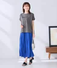 K2KGD39035 a.v.v(アー・ヴェ・ヴェ) ゆるプリントTシャツ ダークグレー（ロゴ）