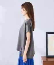 K2KGD39035 a.v.v(アー・ヴェ・ヴェ) ゆるプリントTシャツ ダークグレー（ロゴ）