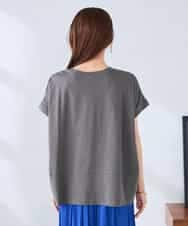 K2KGD39035 a.v.v(アー・ヴェ・ヴェ) ゆるプリントTシャツ ダークグレー（ロゴ）