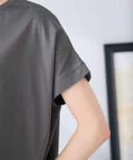 K2KGD39035 a.v.v(アー・ヴェ・ヴェ) ゆるプリントTシャツ ダークグレー（ロゴ）