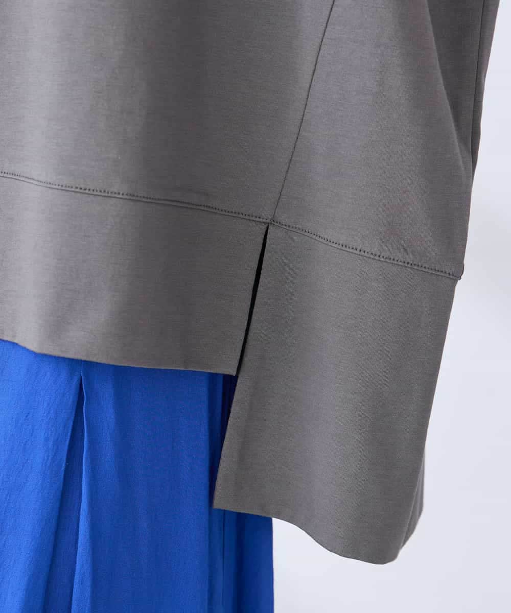 K2KGD39035 a.v.v(アー・ヴェ・ヴェ) ゆるプリントTシャツ ダークグレー（ロゴ）