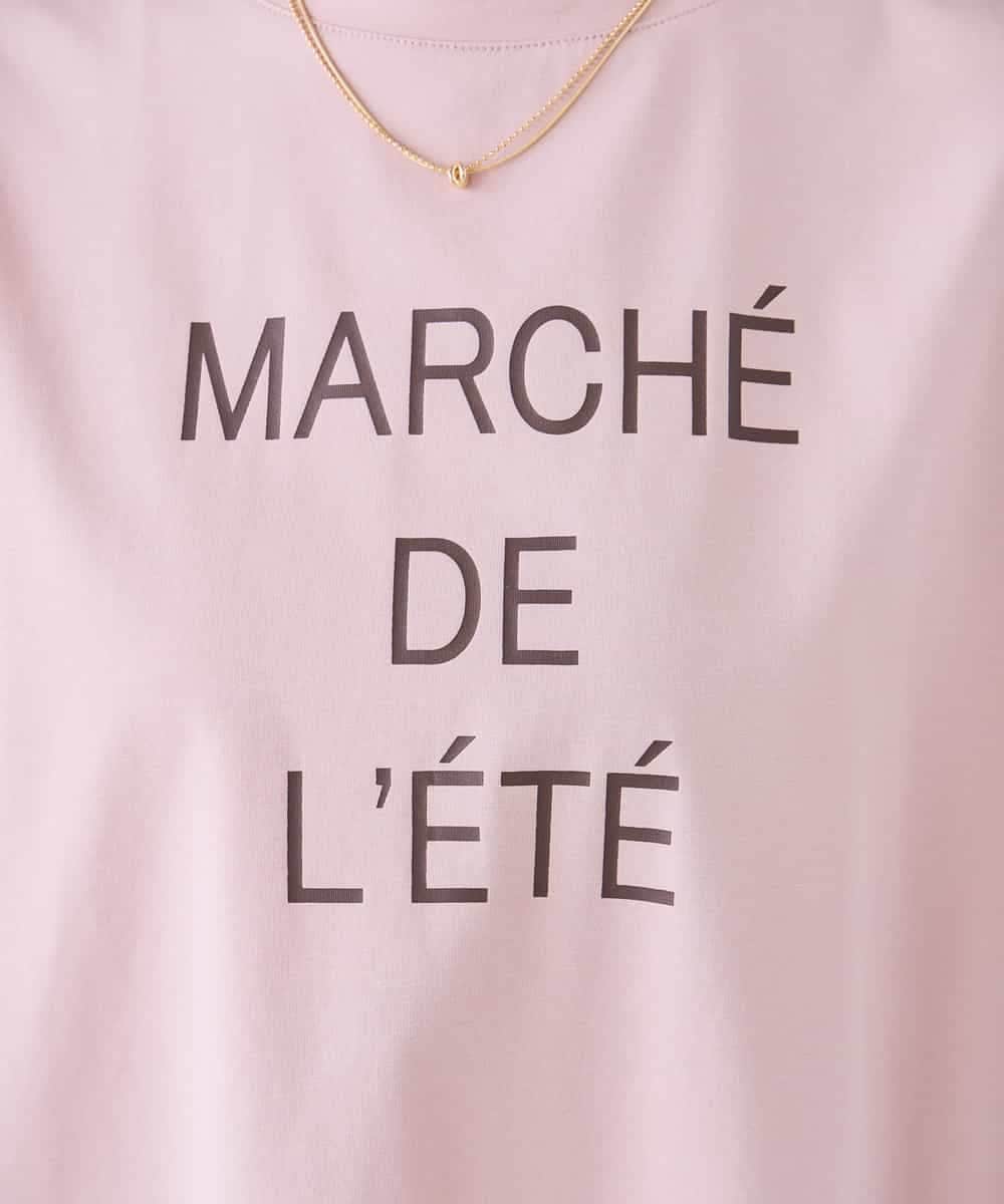 K2KGD39035 a.v.v(アー・ヴェ・ヴェ) ゆるプリントTシャツ ダークグレー（ロゴ）