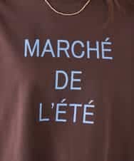 K2KGD39035 a.v.v(アー・ヴェ・ヴェ) ゆるプリントTシャツ ダークグレー（ロゴ）