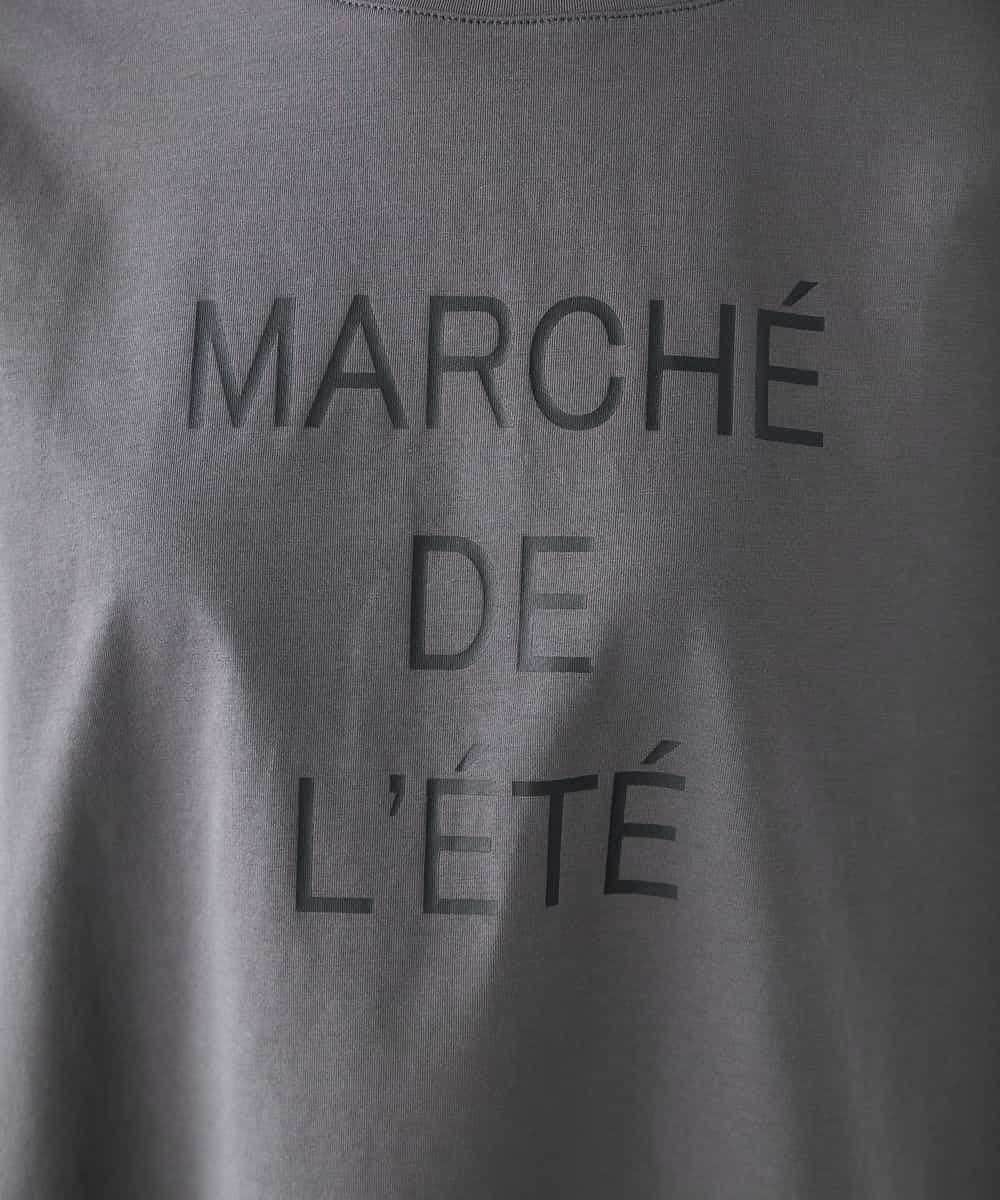 K2KGD39035 a.v.v(アー・ヴェ・ヴェ) ゆるプリントTシャツ ダークグレー（ロゴ）