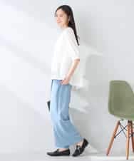 K2KGD41044 a.v.v(アー・ヴェ・ヴェ) レース切替Aラインカットソー ライトイエロー