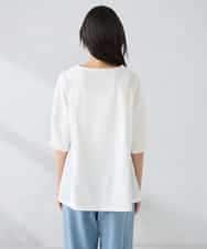 K2KGD41044 a.v.v(アー・ヴェ・ヴェ) レース切替Aラインカットソー ライトイエロー