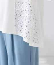 K2KGD41044 a.v.v(アー・ヴェ・ヴェ) レース切替Aラインカットソー ライトイエロー