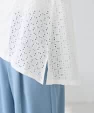 K2KGD41044 a.v.v(アー・ヴェ・ヴェ) レース切替Aラインカットソー ライトイエロー