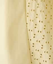 K2KGD41044 a.v.v(アー・ヴェ・ヴェ) レース切替Aラインカットソー ライトイエロー