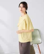 K2KGD42039 a.v.v(アー・ヴェ・ヴェ) 【前後2WAY/接触冷感】フリルデザインカットソー ライトイエロー