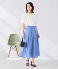 K2KGD42039 a.v.v(アー・ヴェ・ヴェ) 【前後2WAY/接触冷感】フリルデザインカットソー ライトイエロー